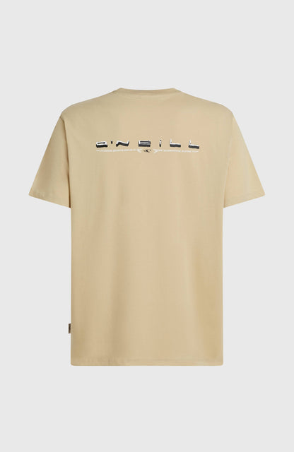 O’Neill Retro Back Print T-Shirt Men Cocoa Sand