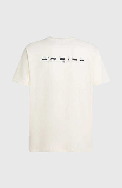 O’Neill Retro Back Print T-Shirt Men Snow White