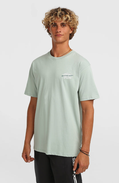 O’Neill Retro Back Print T-Shirt Men Marble Arch