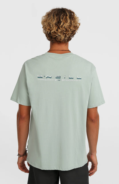 O’Neill Retro Back Print T-Shirt Men Marble Arch