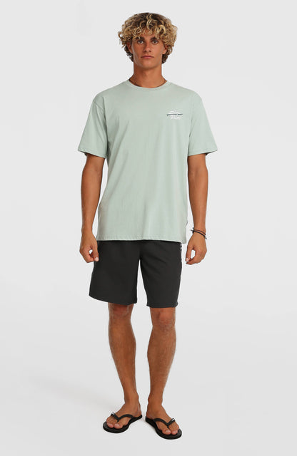 O’Neill Retro Back Print T-Shirt Men Marble Arch