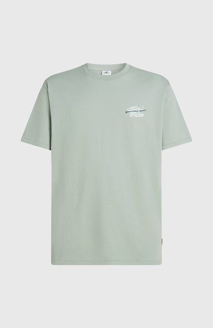 O’Neill Retro Back Print T-Shirt Men Marble Arch