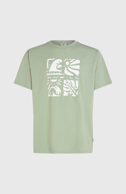 O’Neill Melange Front Print T-Shirt Men Marble Arch