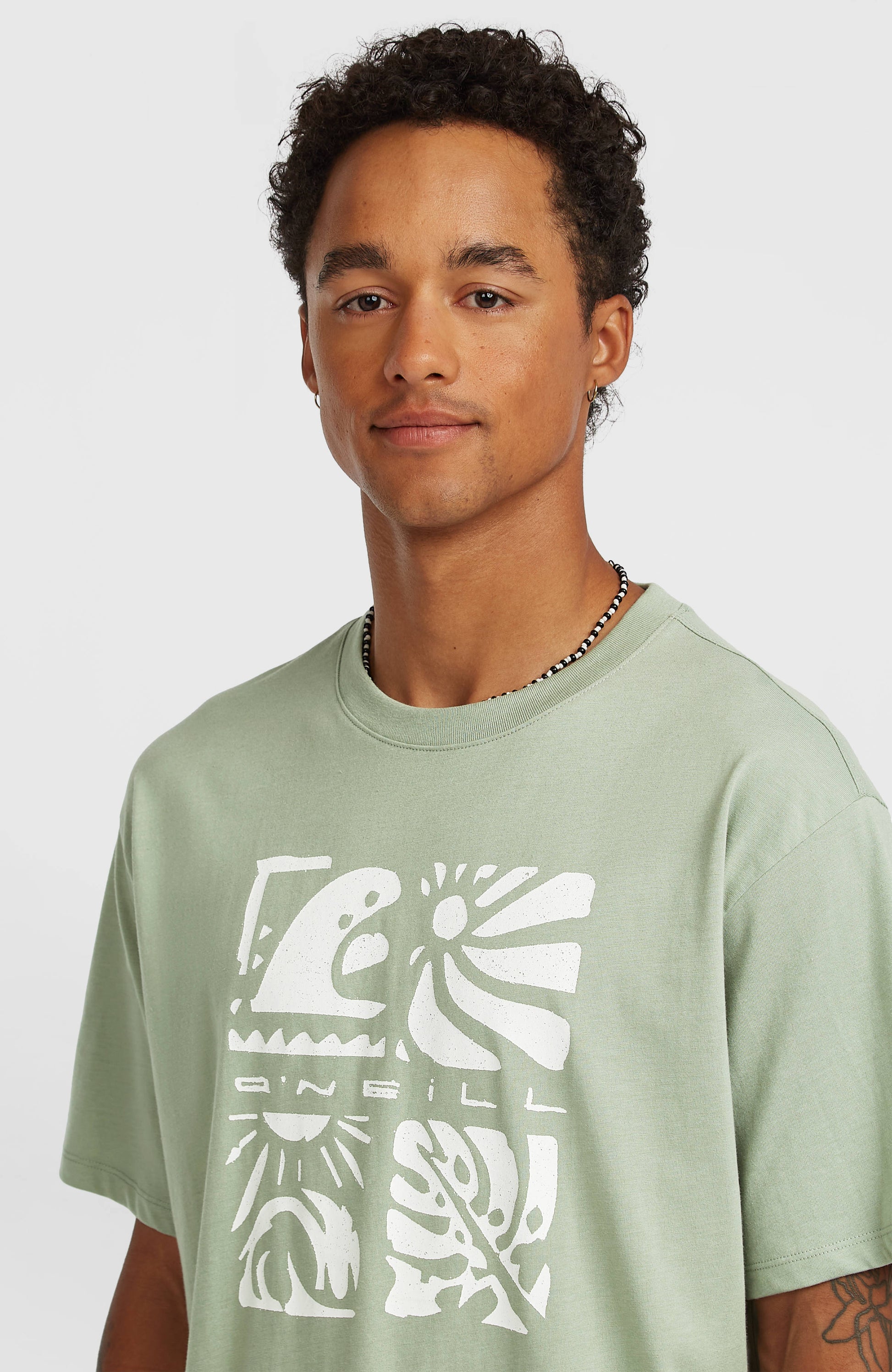 O’Neill Melange Front Print T-Shirt Men Marble Arch
