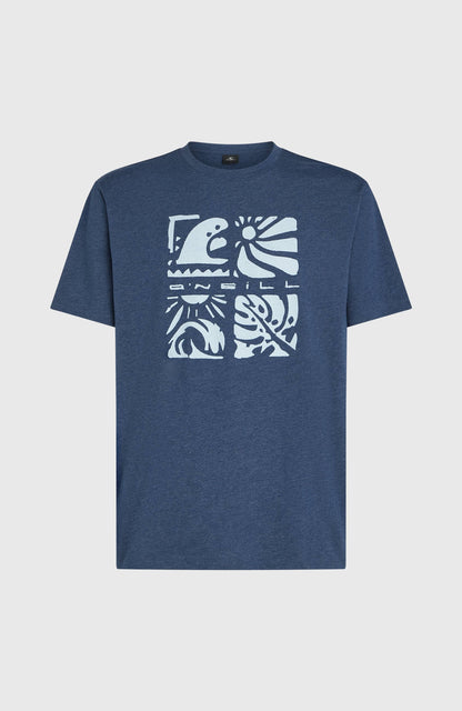 O’Neill Melange Front Print T-Shirt Men English Evening