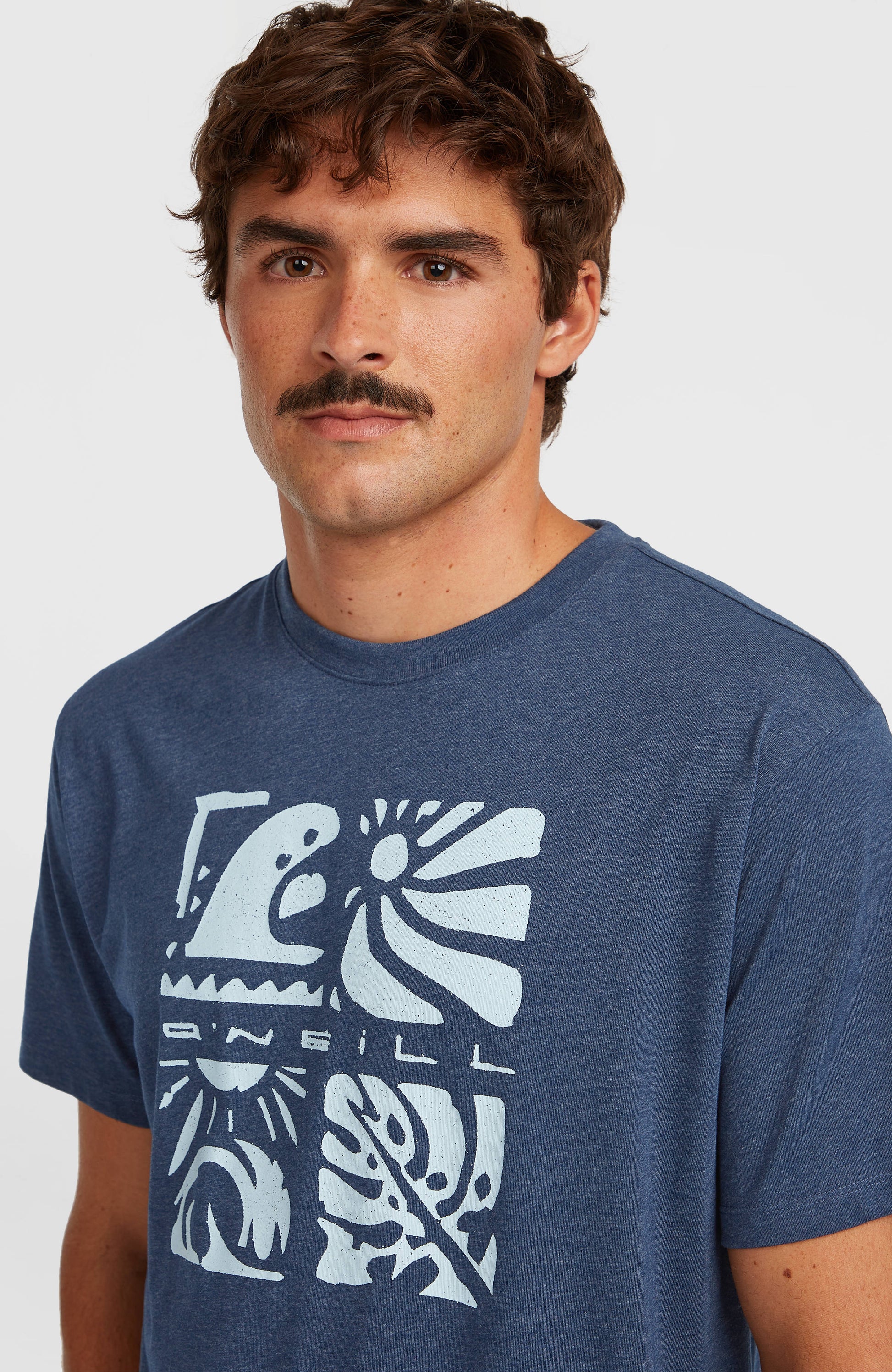 O’Neill Melange Front Print T-Shirt Men English Evening