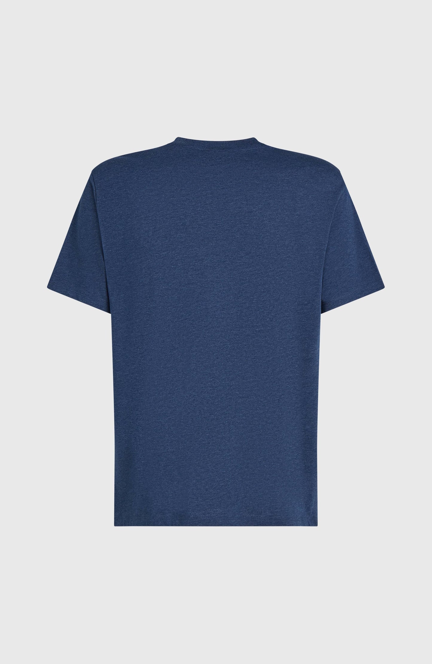 Melange Chest Print T-Shirt Men English Evening
