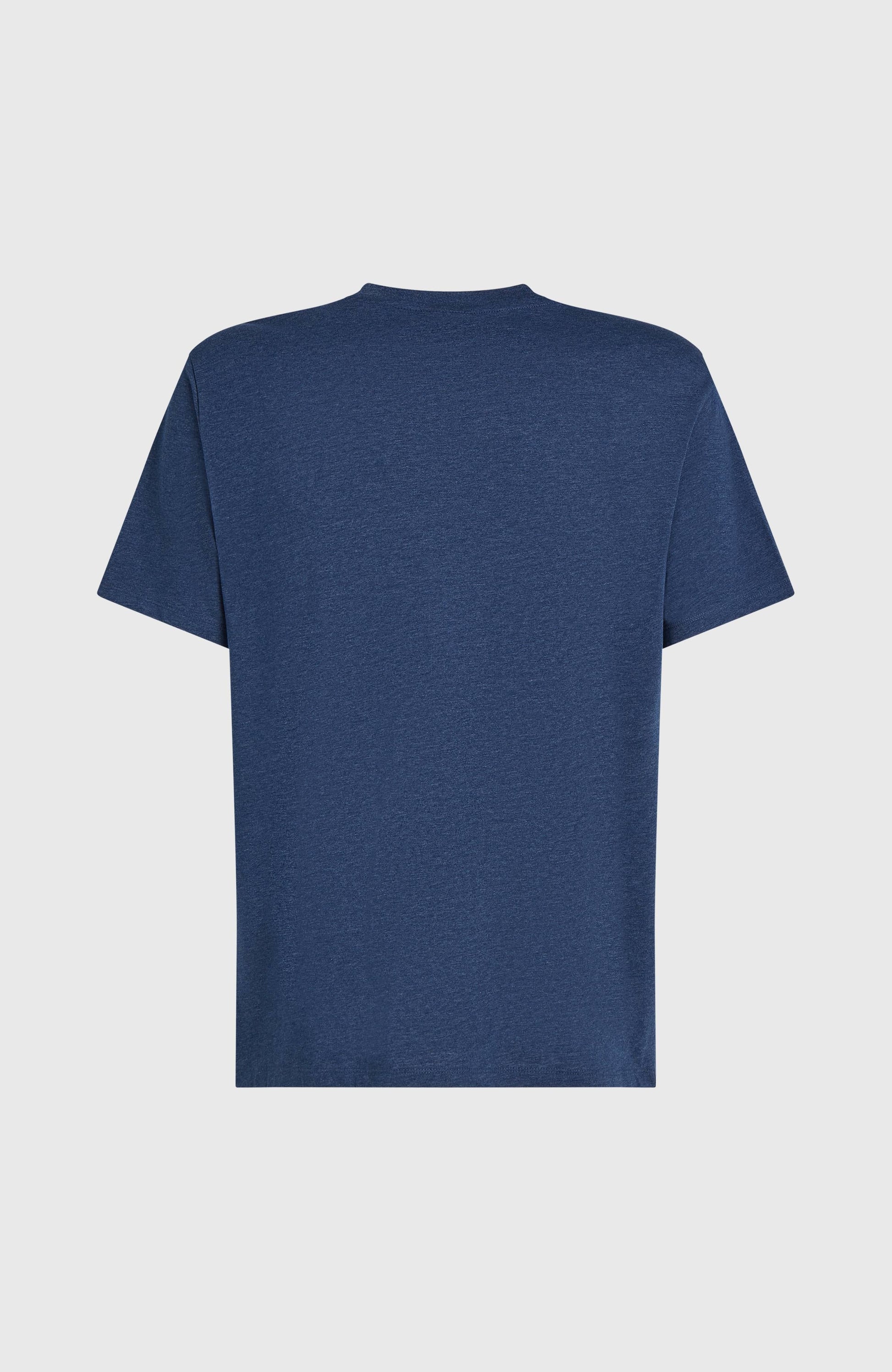 Melange Chest Print T-Shirt Men English Evening