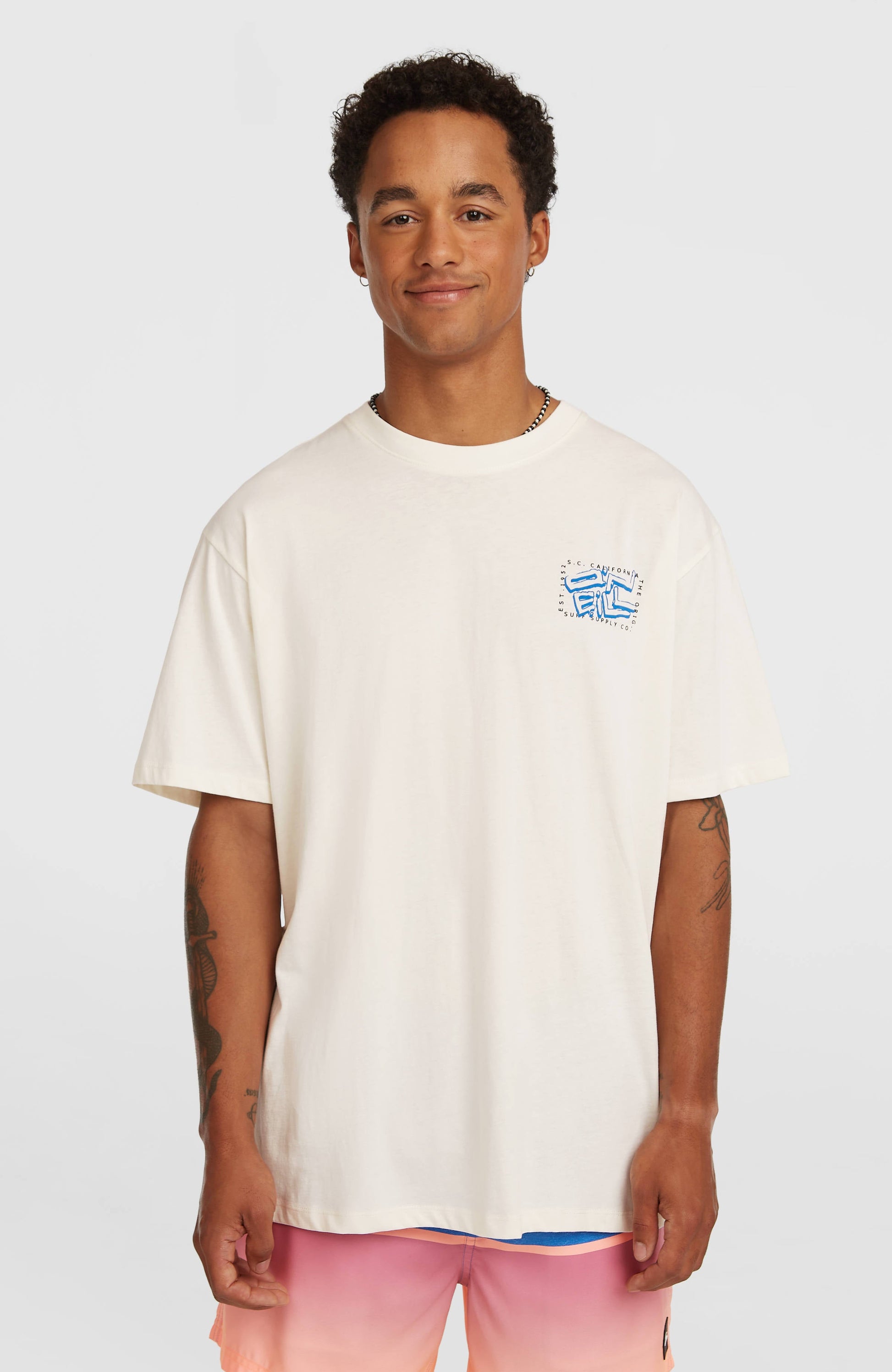 O'Neill Photo Back Print T-shirt Men Snow White