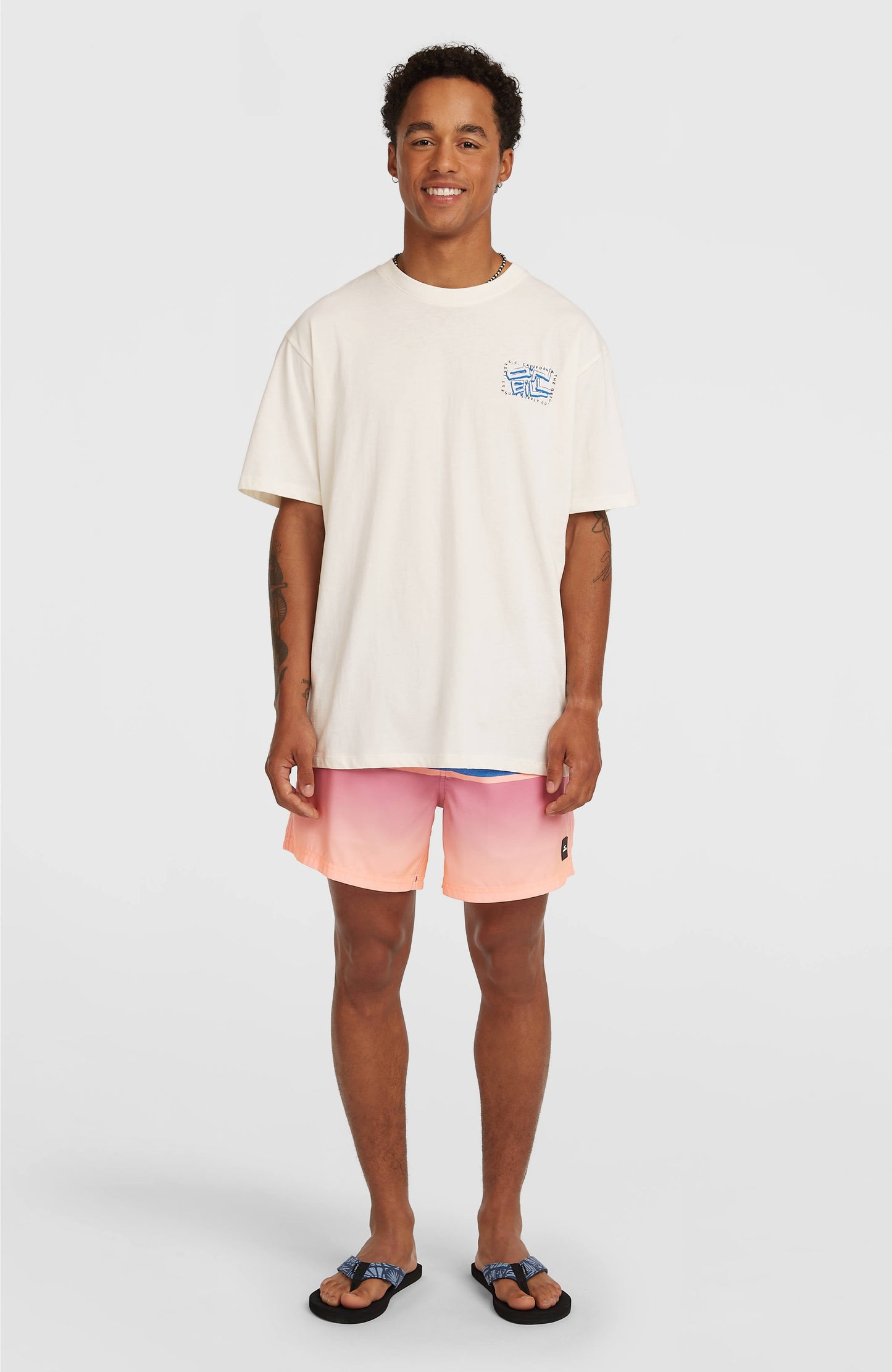 O'Neill Photo Back Print T-shirt Men Snow White