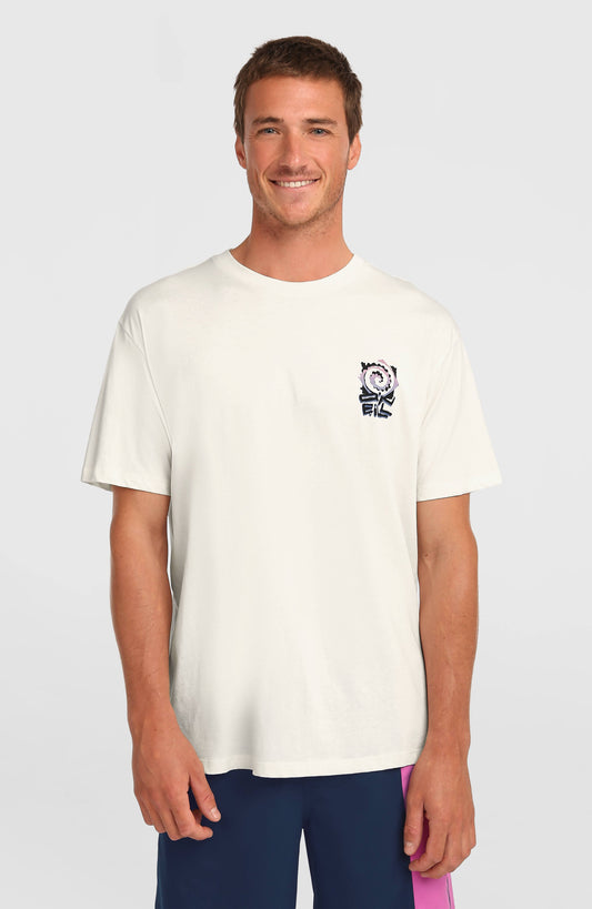 Chest Print T-Shirt Men Snow White