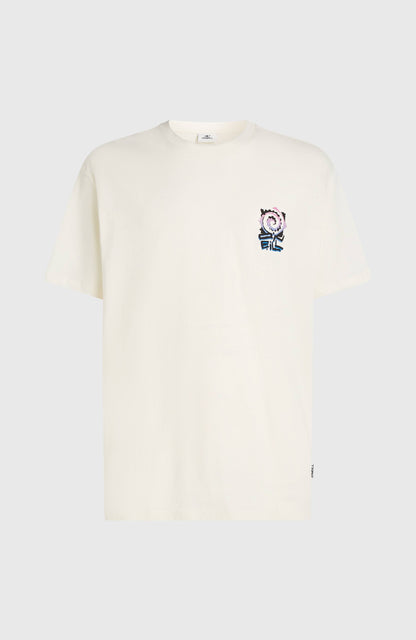 Chest Print T-Shirt Men Snow White