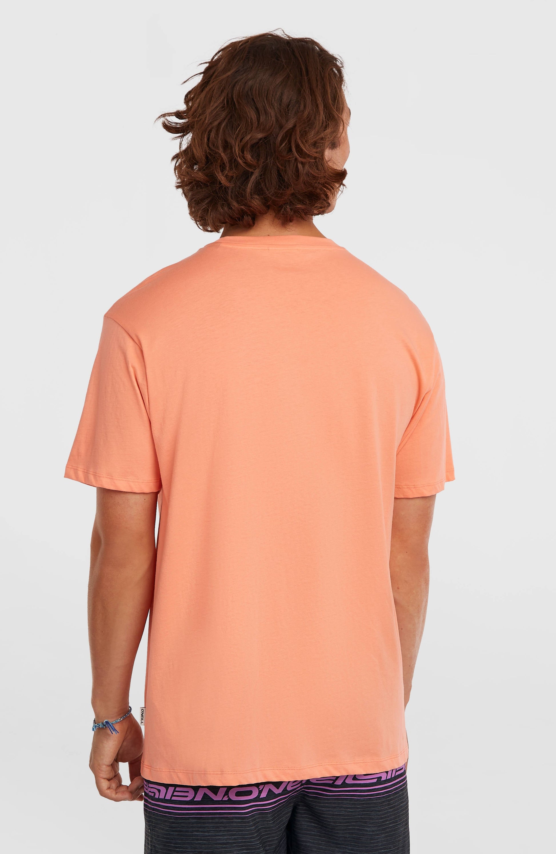 O’Neill Logo Stripe T-Shirt Men Funky Peach