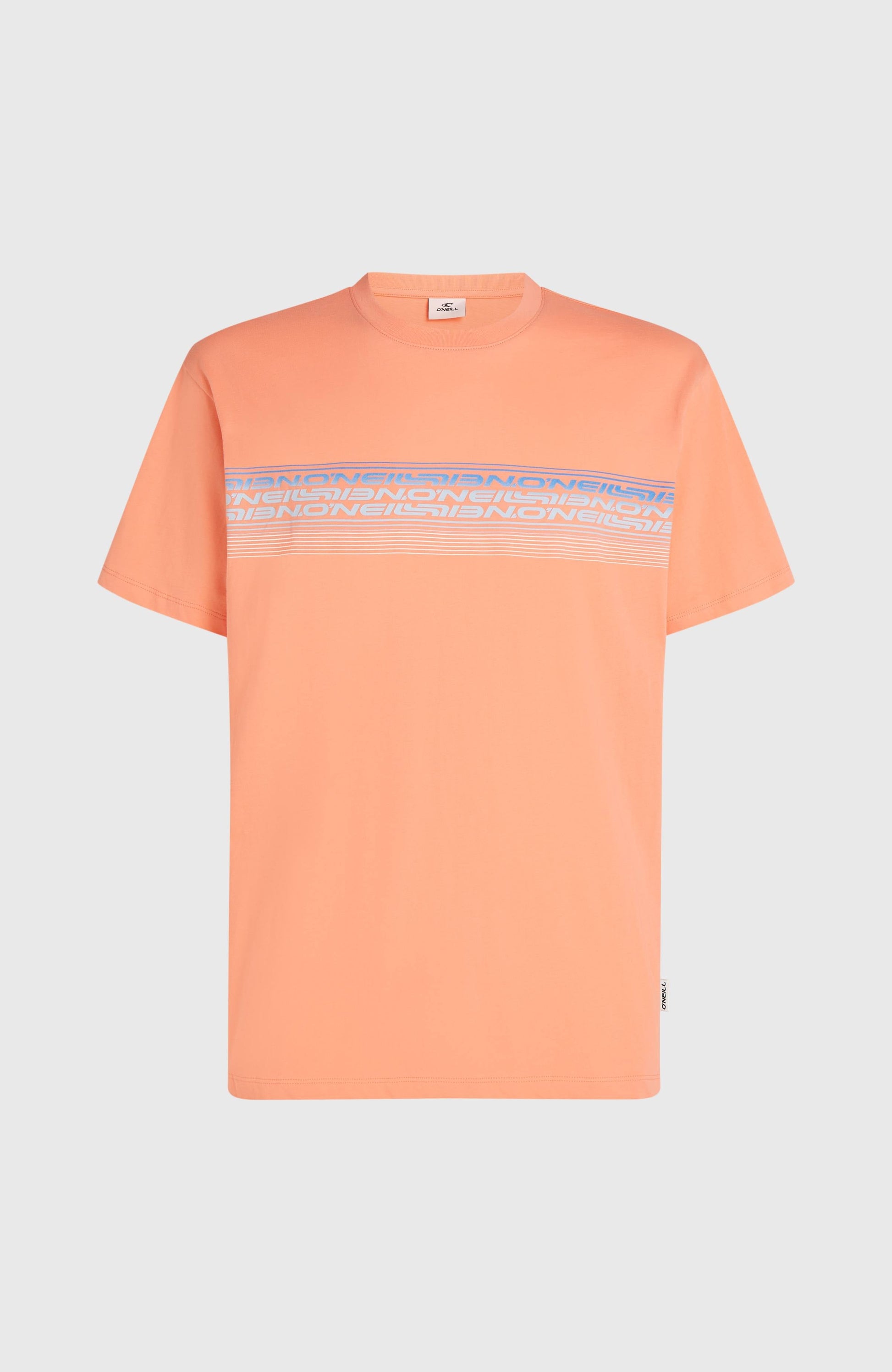 O’Neill Logo Stripe T-Shirt Men Funky Peach