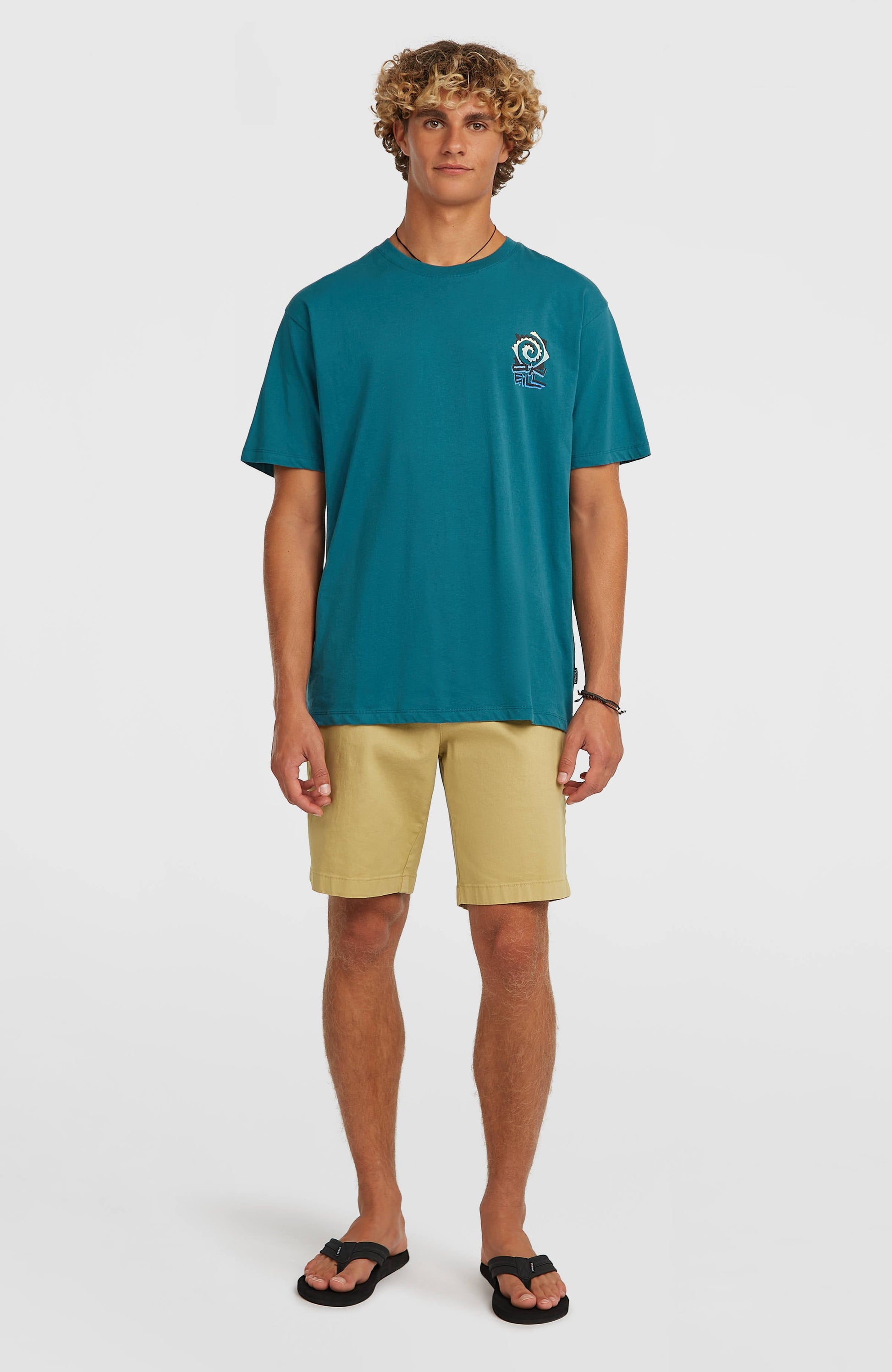 Chest Print T-Shirt Men Botanical Heat