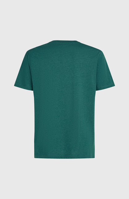Melange Chest Print T-Shirt Men Botanical Heat