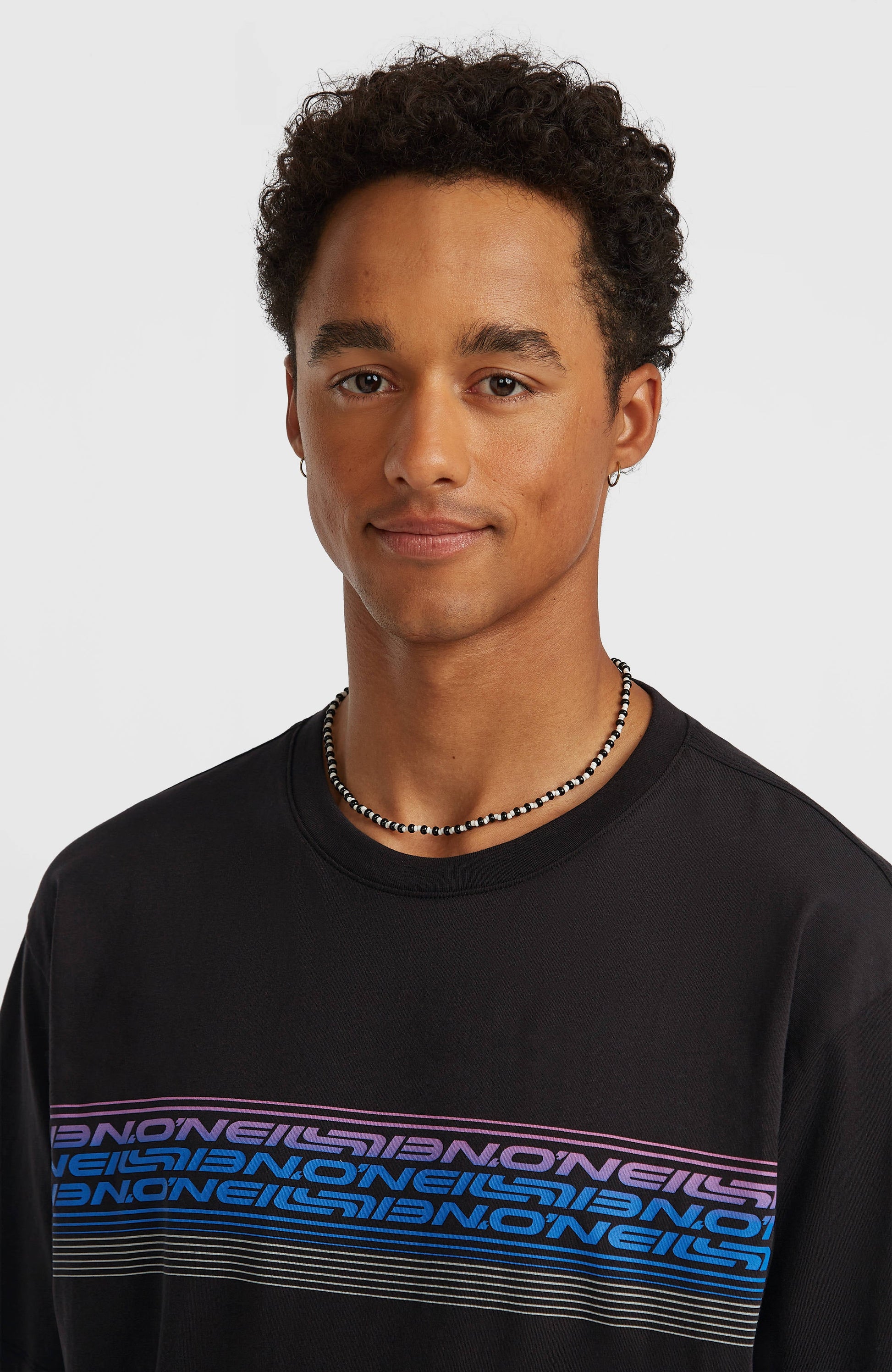 O’Neill Logo Stripe T-Shirt Men Black Out