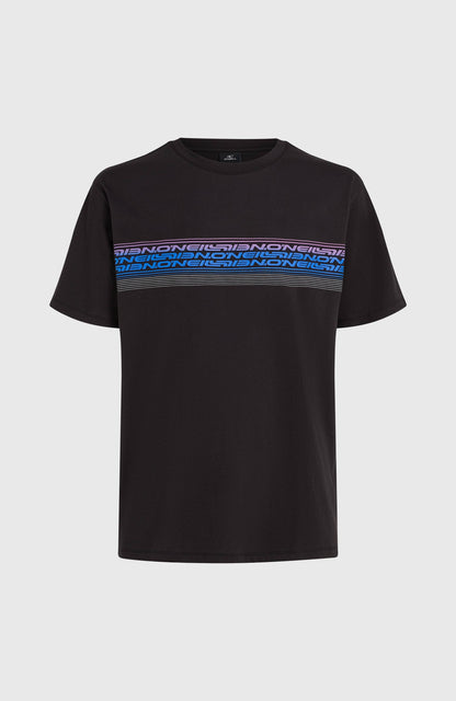 O’Neill Logo Stripe T-Shirt Men Black Out