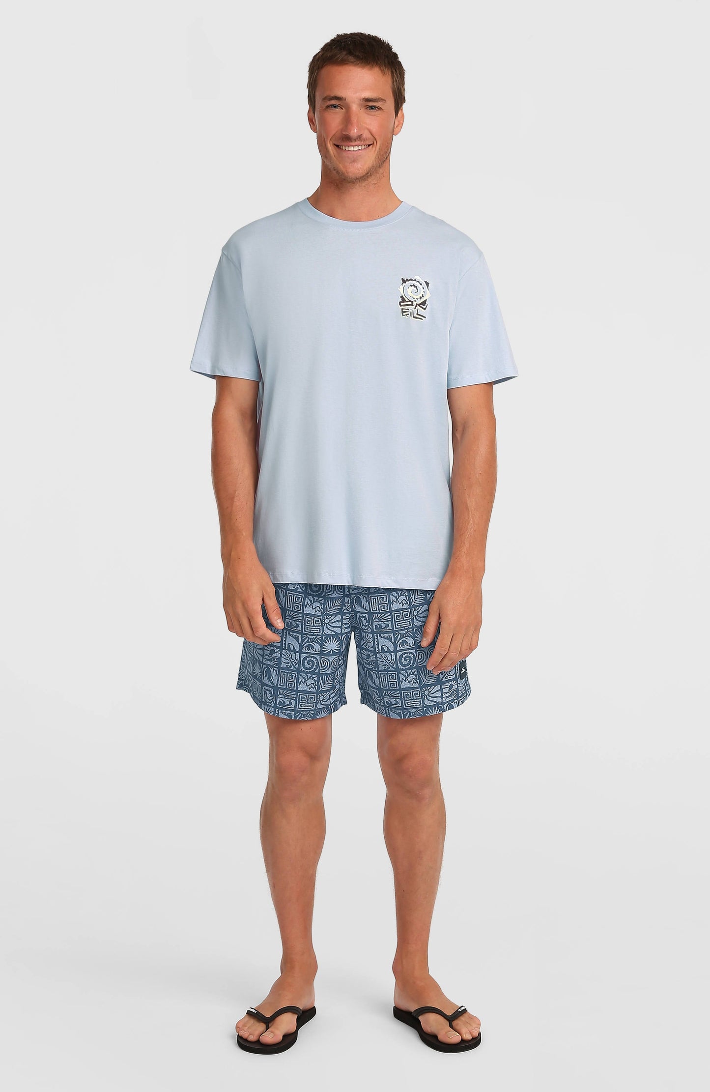 Chest Print T-Shirt Men Spindle