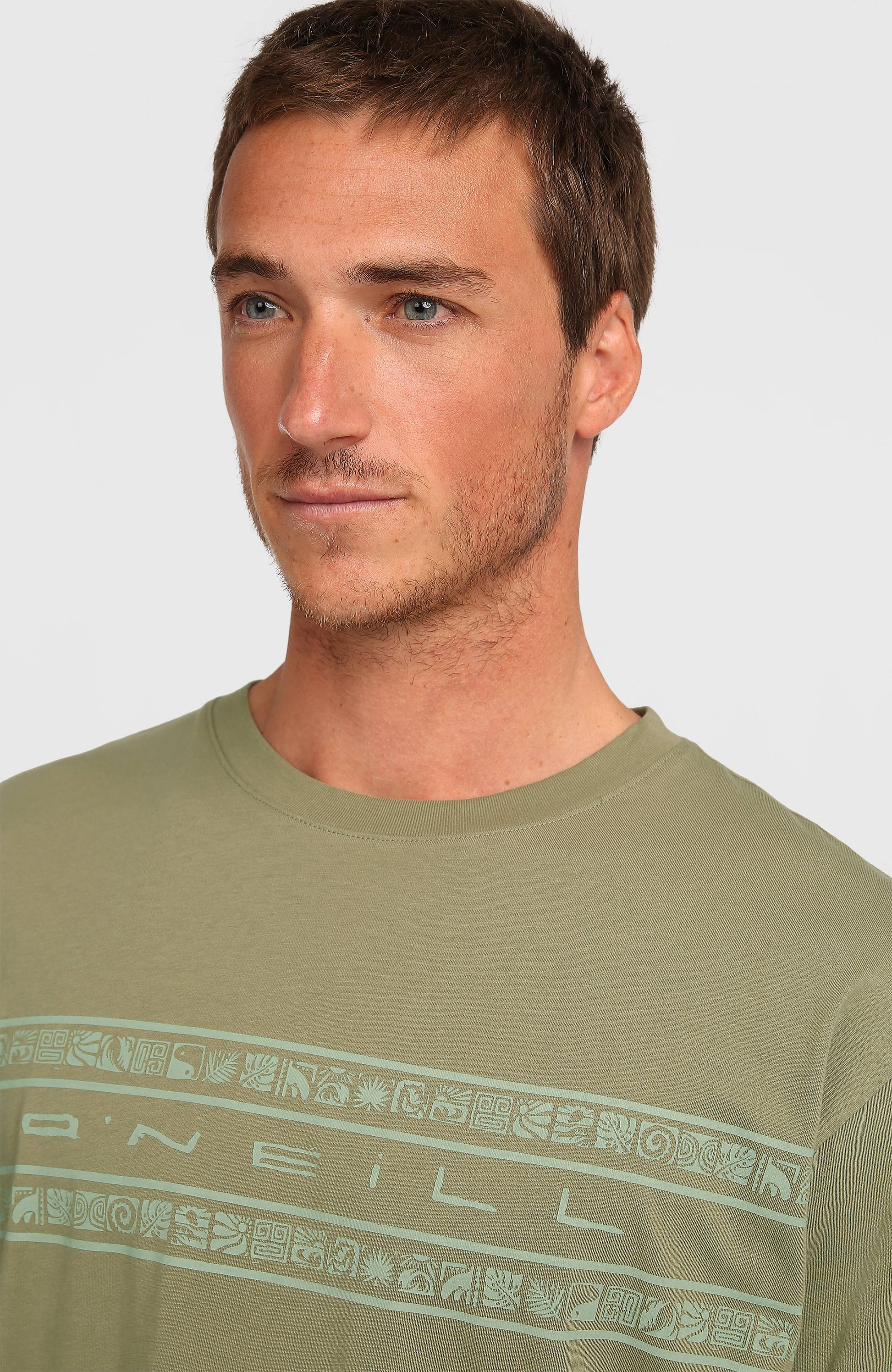 O’Neill Flower Stripe T-Shirt Men Avery Fern