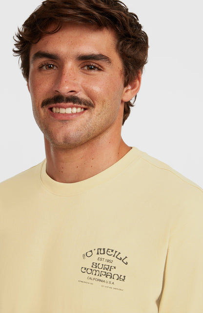 Melange Chest Print T-Shirt Men Cocoa Sand