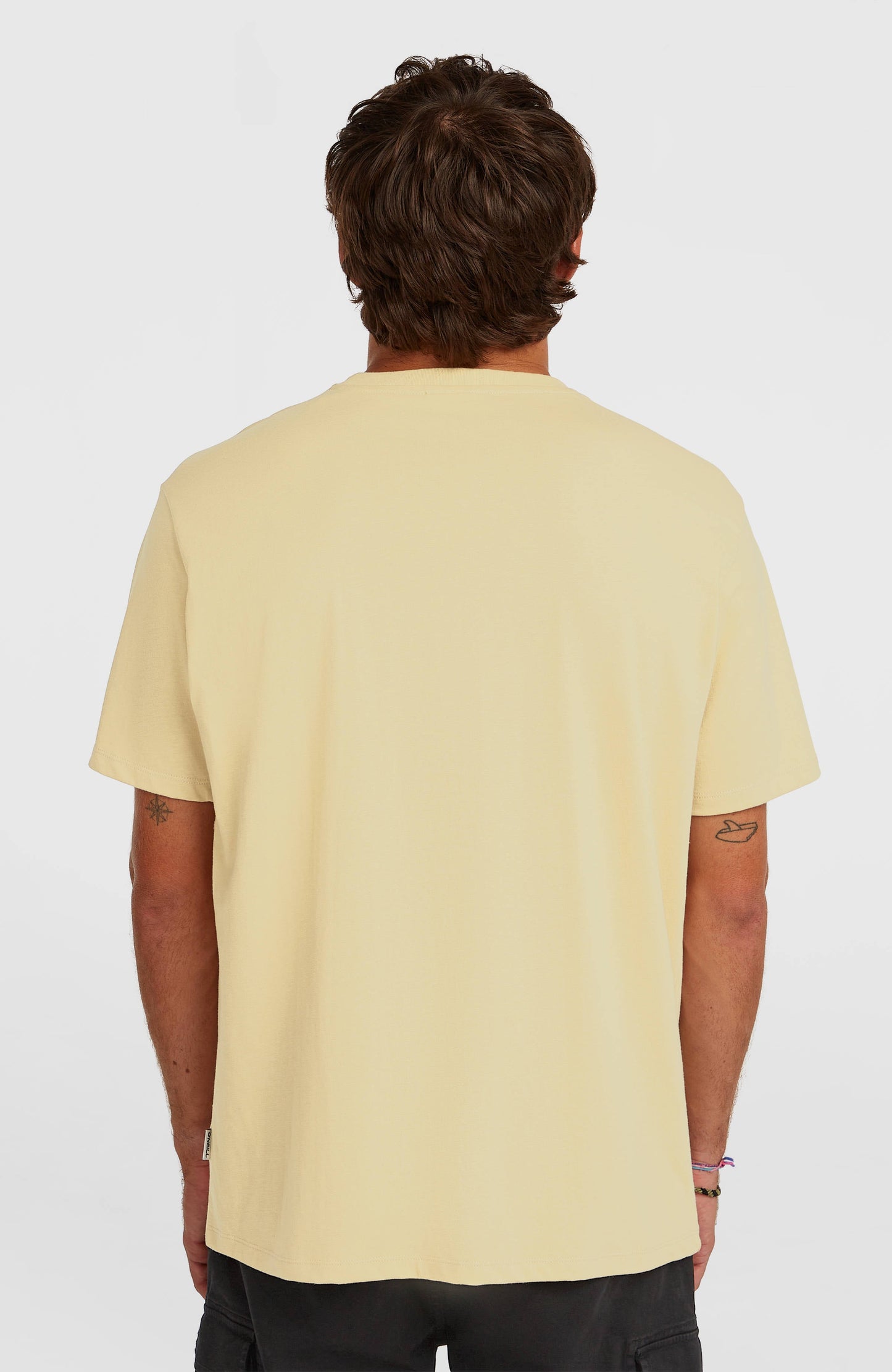 Melange Chest Print T-Shirt Men Cocoa Sand
