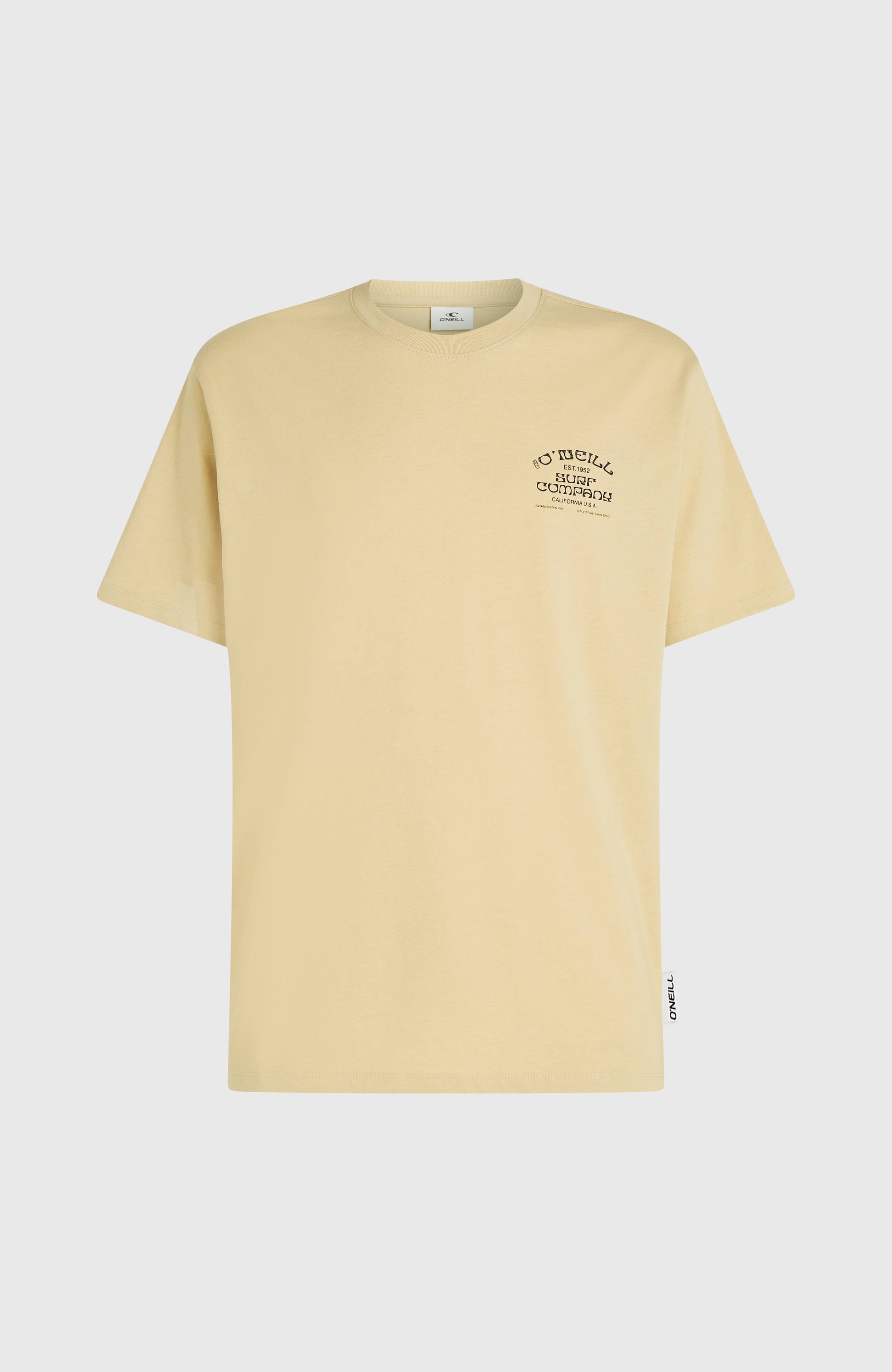 Melange Chest Print T-Shirt Men Cocoa Sand