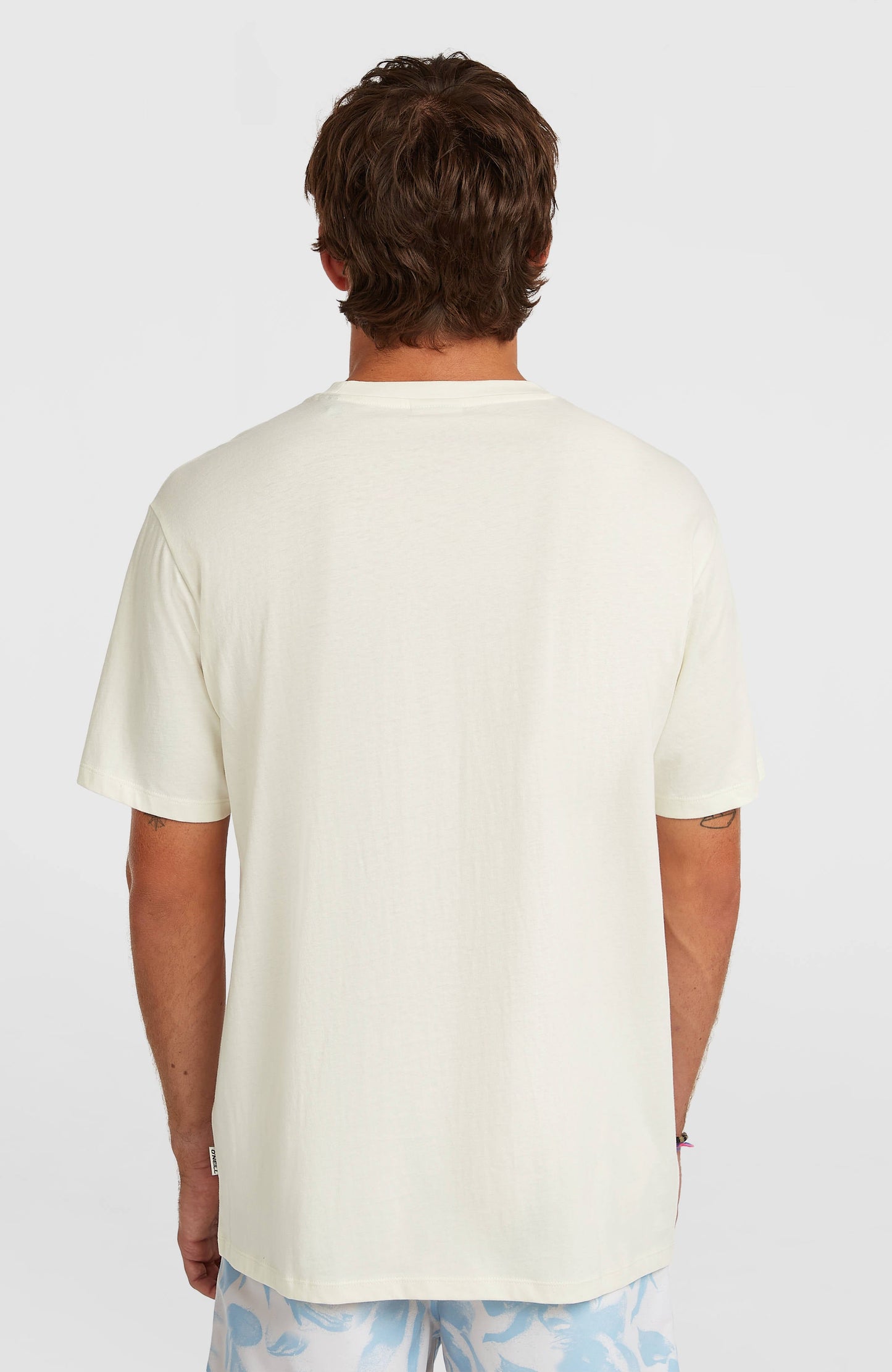 O’Neill Flower Stripe T-Shirt Men Snow White