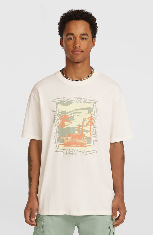Photo Front Print T-Shirt Men Snow White