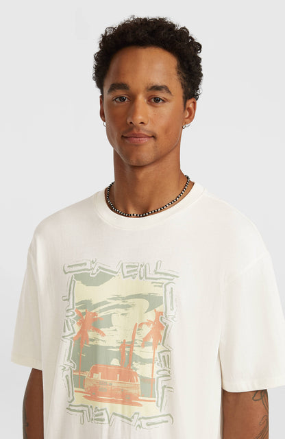 Photo Front Print T-Shirt Men Snow White