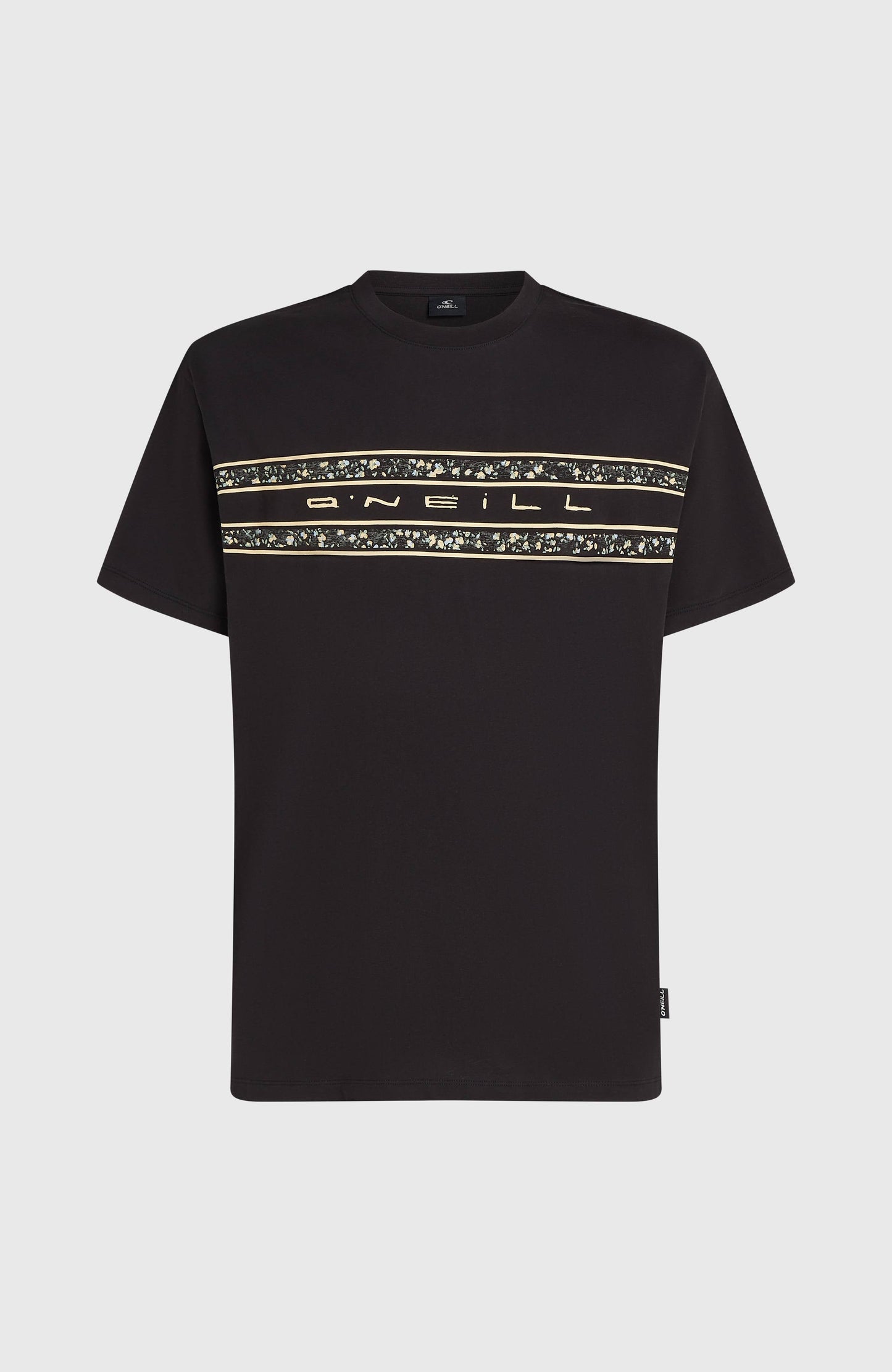 O’Neill Flower Stripe T-Shirt Men Black Out