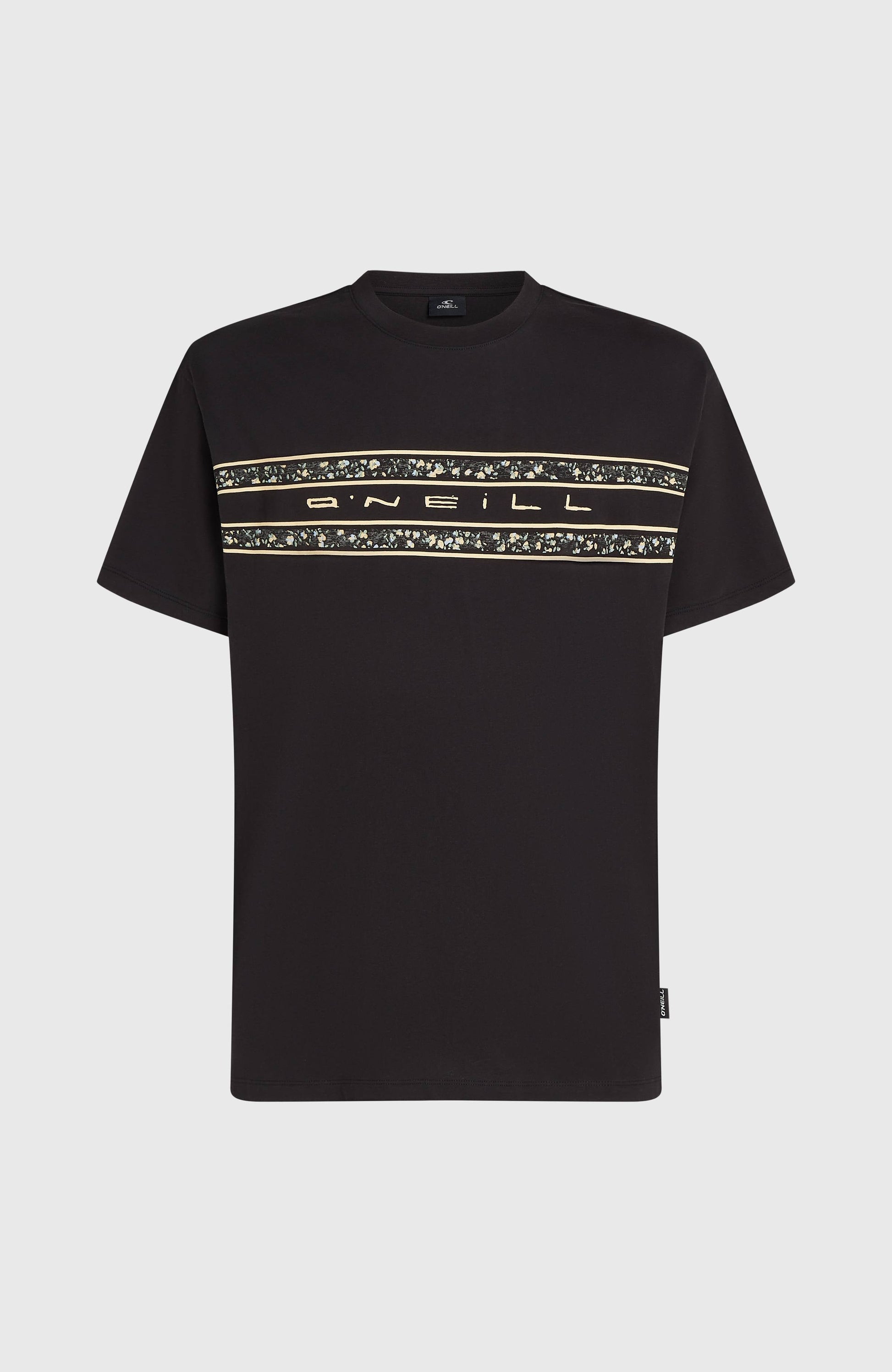 O’Neill Flower Stripe T-Shirt Men Black Out