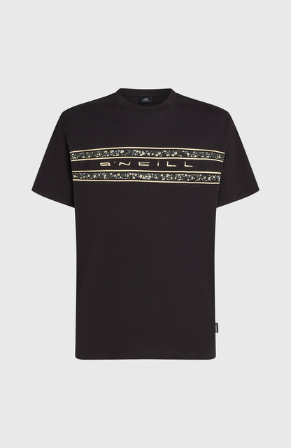 O’Neill Flower Stripe T-Shirt Men Black Out