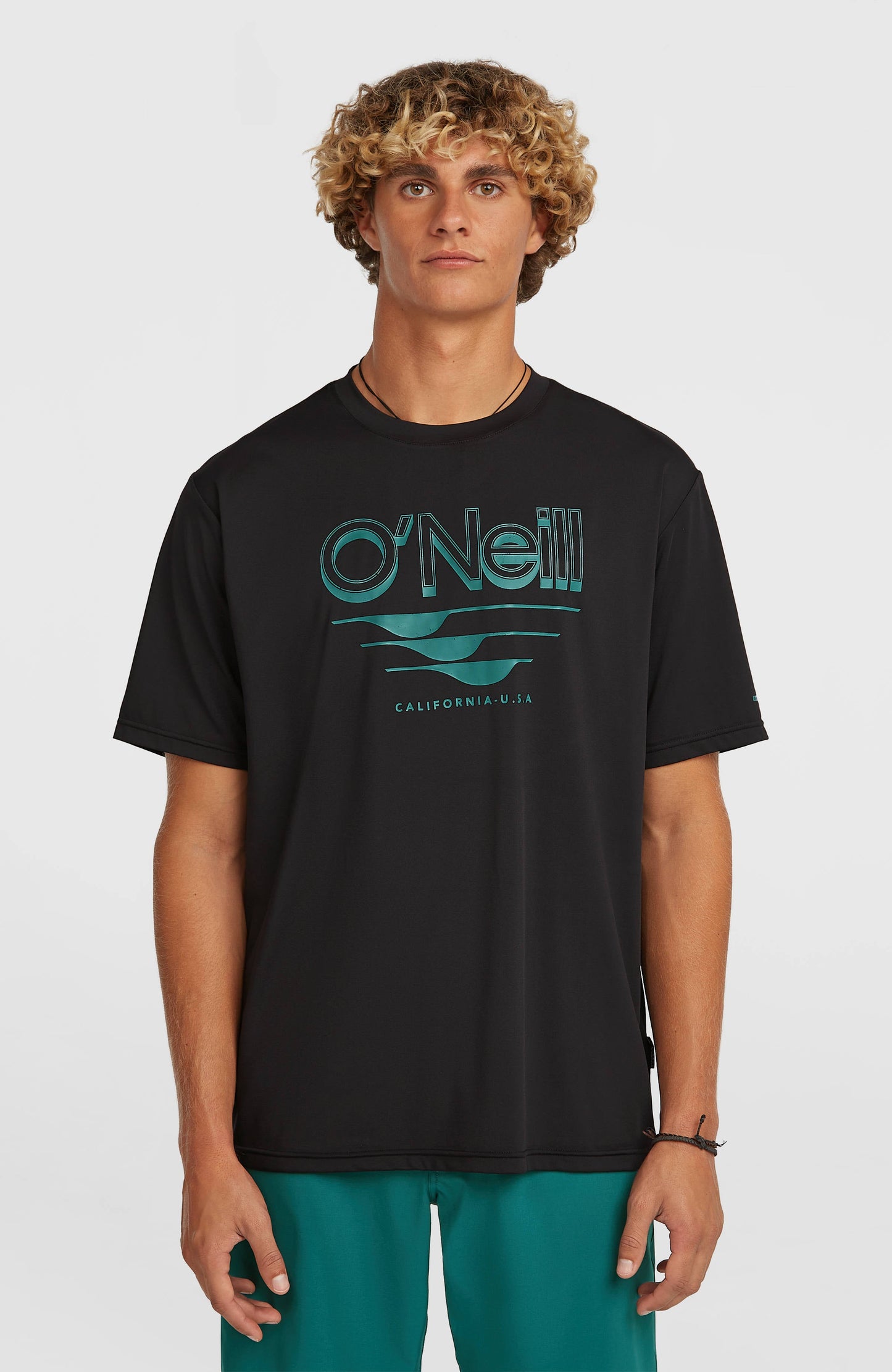 O'Neill Hybrid UPF 50+ Polygiene Graphic T-Shirt Men Black Out