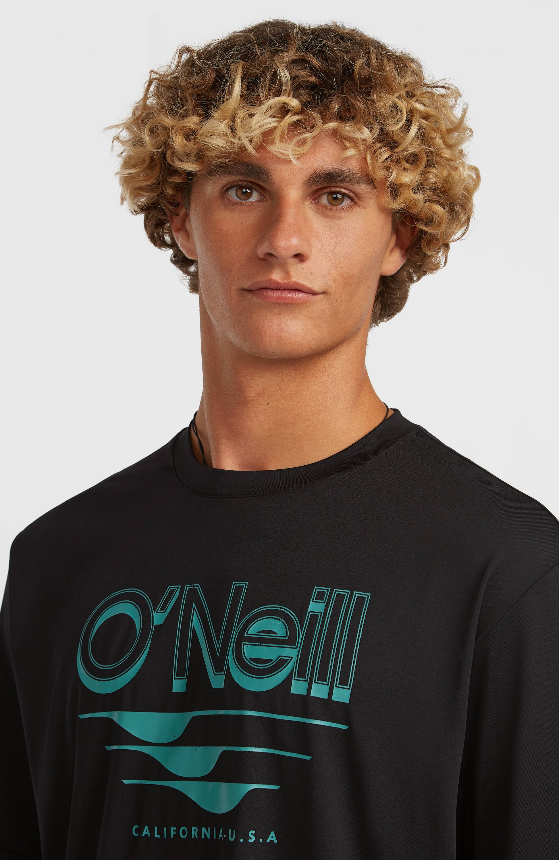 O'Neill Hybrid UPF 50+ Polygiene Graphic T-Shirt Men Black Out