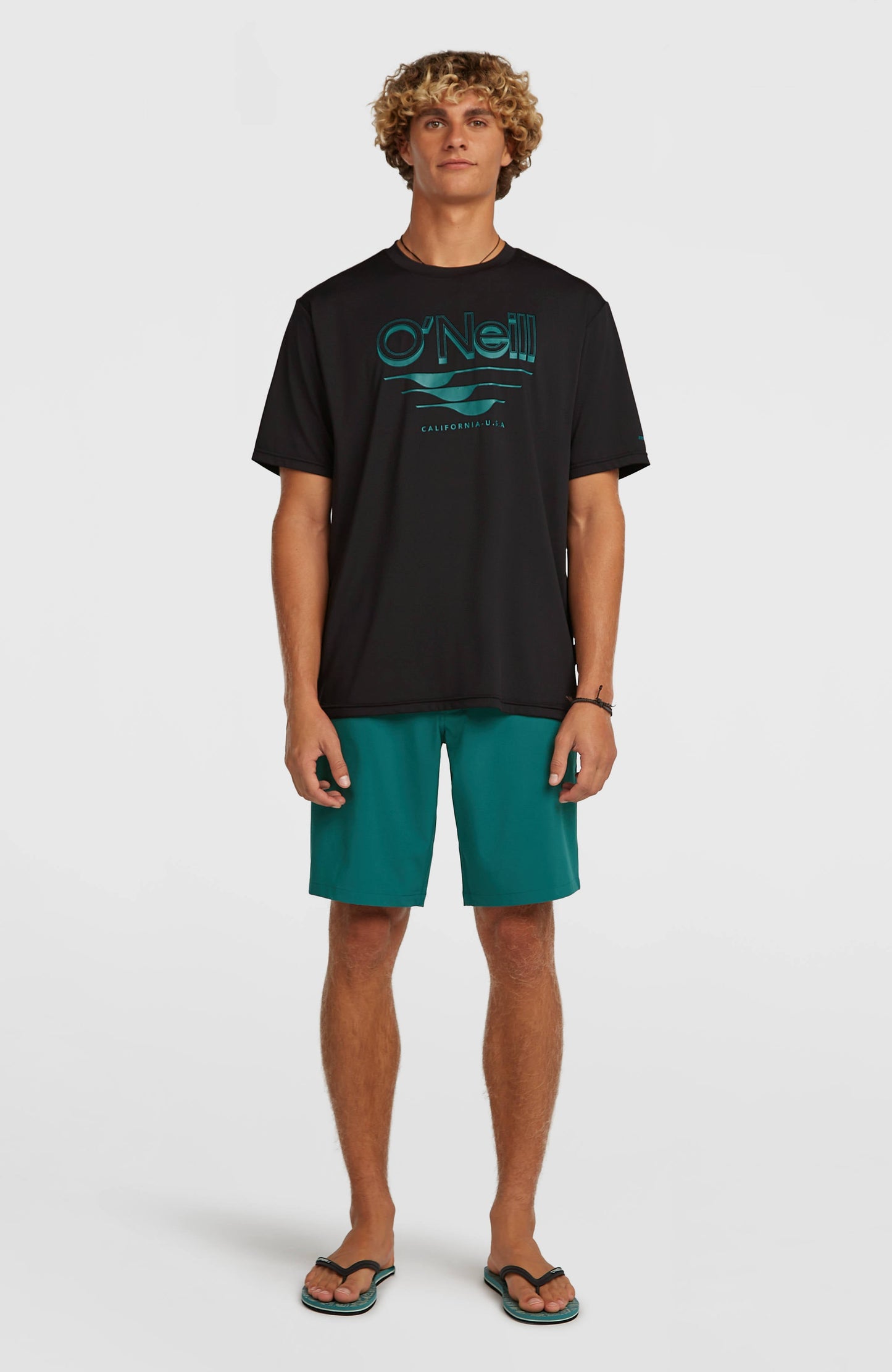 O'Neill Hybrid UPF 50+ Polygiene Graphic T-Shirt Men Black Out