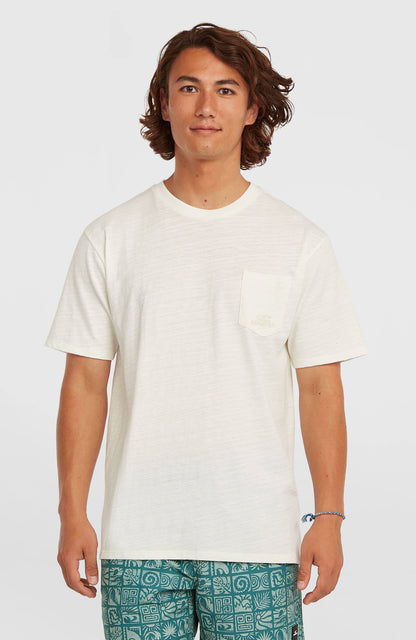 O'Neill Slub Chest Pocket T-Shirt Men Snow White