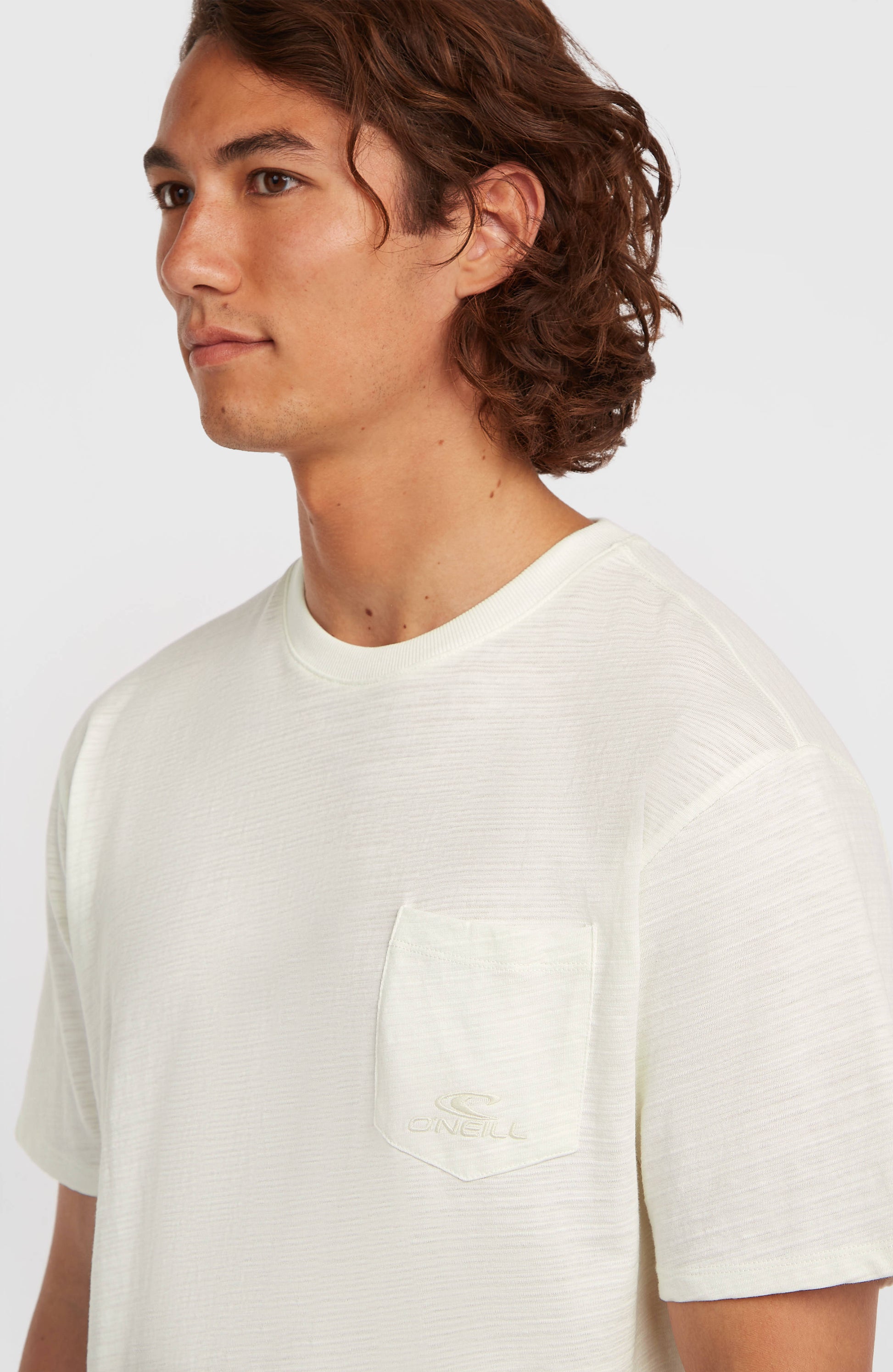 O'Neill Slub Chest Pocket T-Shirt Men Snow White
