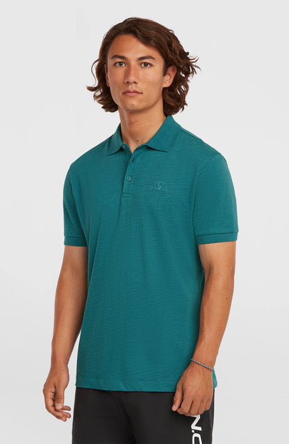 Slub Polo Men Botanical Heat