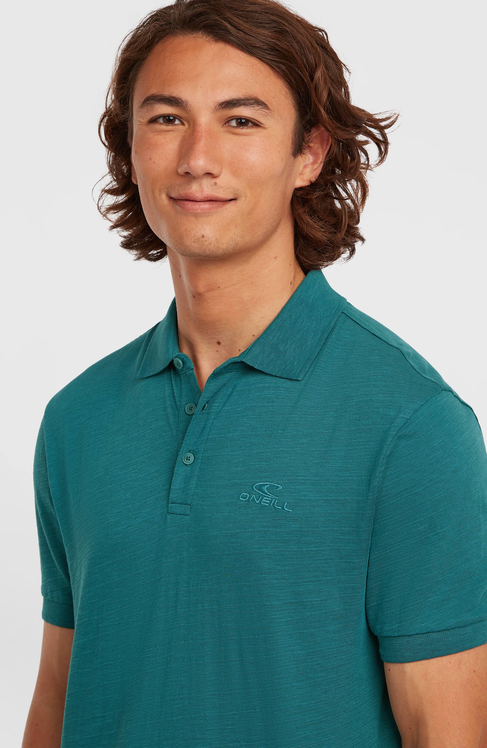 Slub Polo Men Botanical Heat