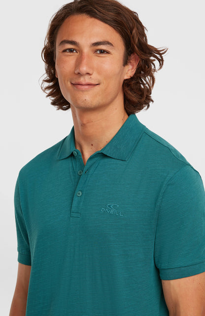 Slub Polo Men Botanical Heat