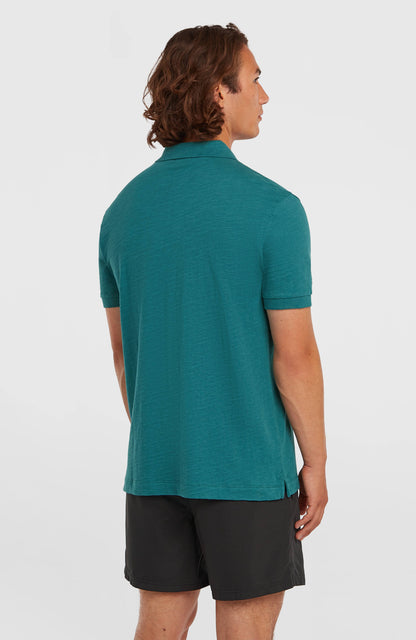 Slub Polo Men Botanical Heat