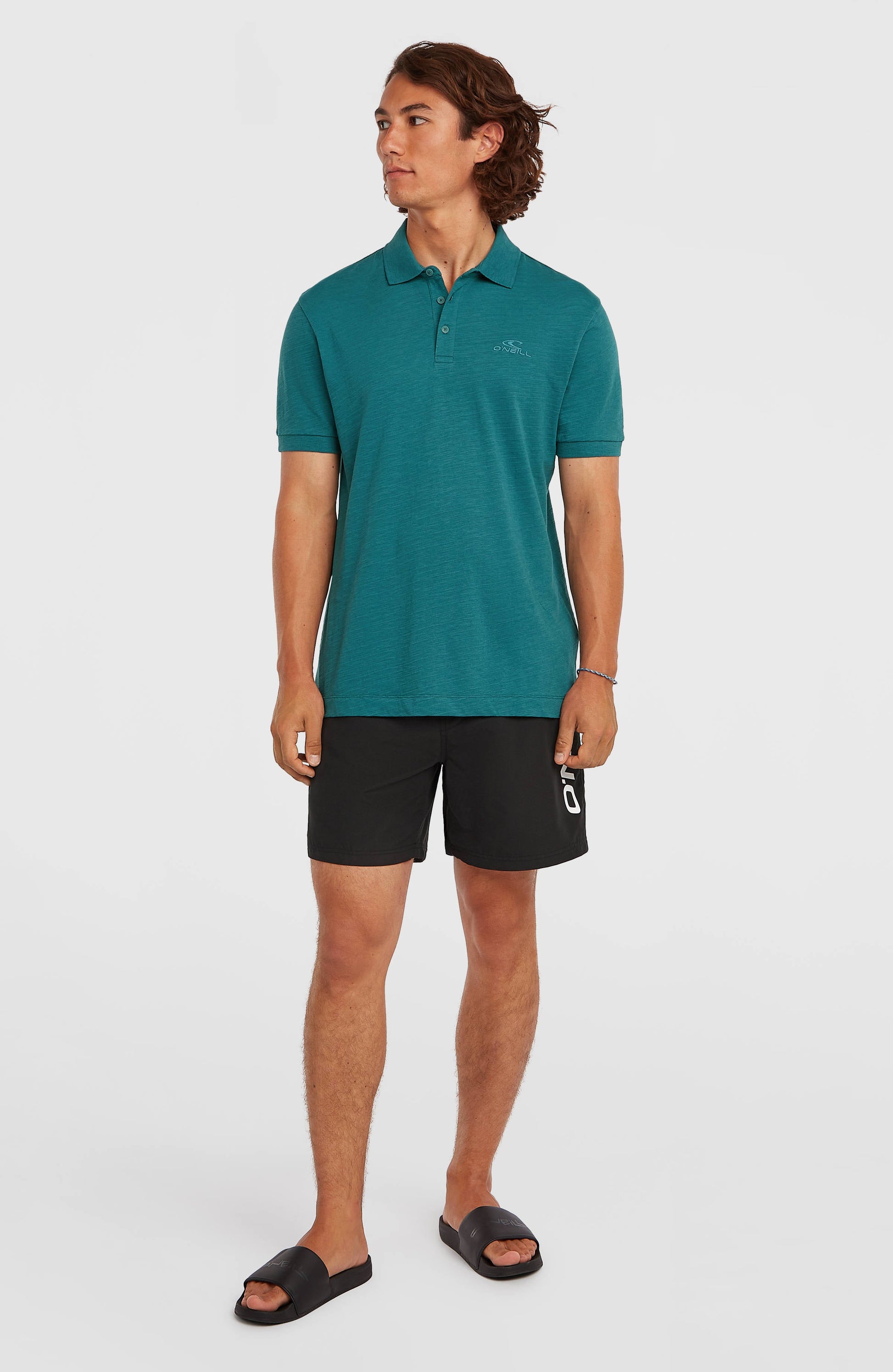 Slub Polo Men Botanical Heat