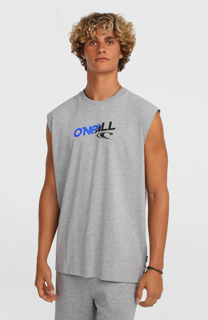 Essentials 90s Graphic Tank Top Men Silver Melee