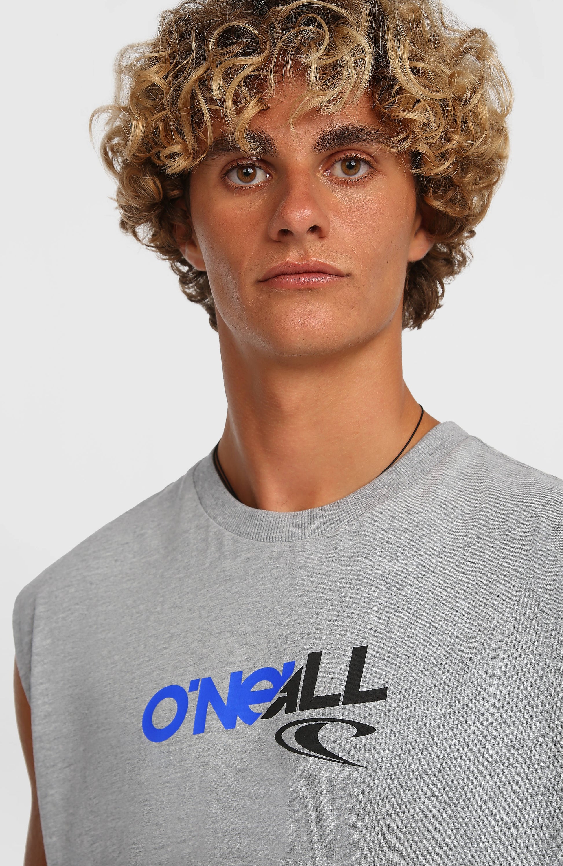 Essentials 90s Graphic Tank Top Men Silver Melee