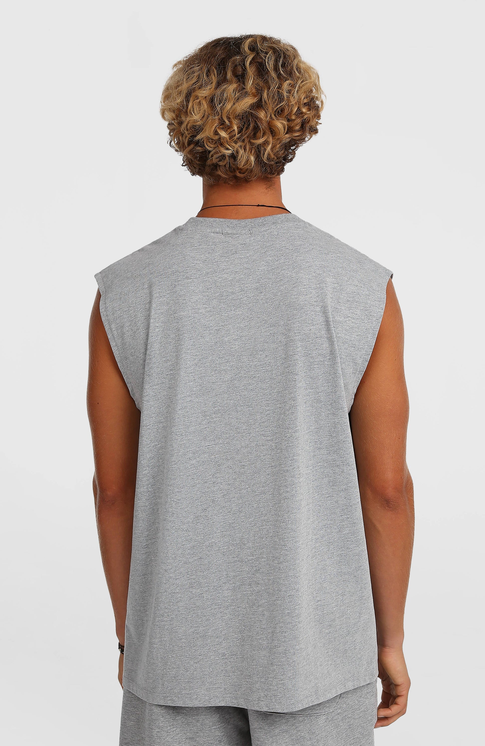 Essentials 90s Graphic Tank Top Men Silver Melee