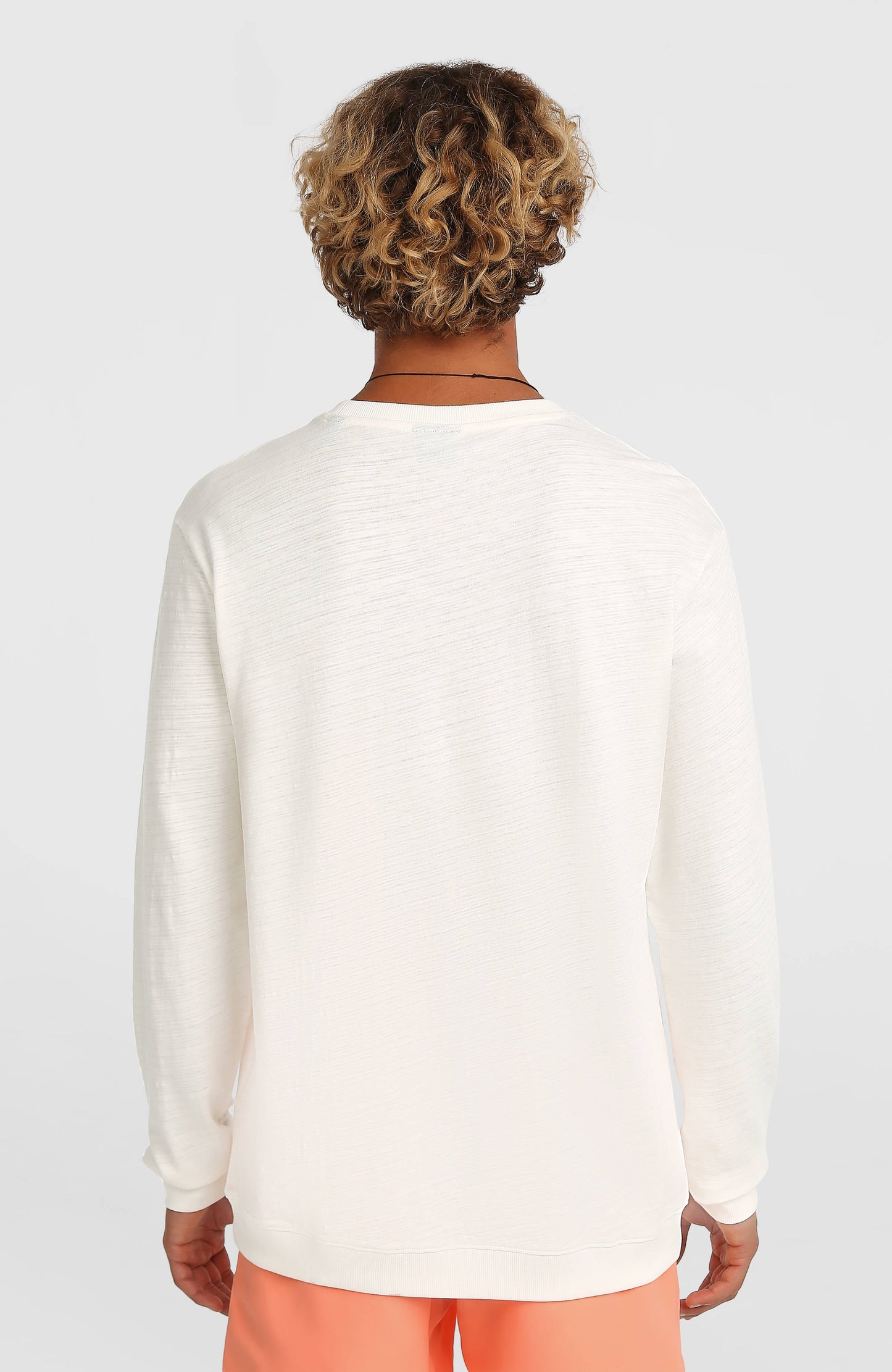 O'Neill Slub Long-Sleeve T-Shirt Men Snow White