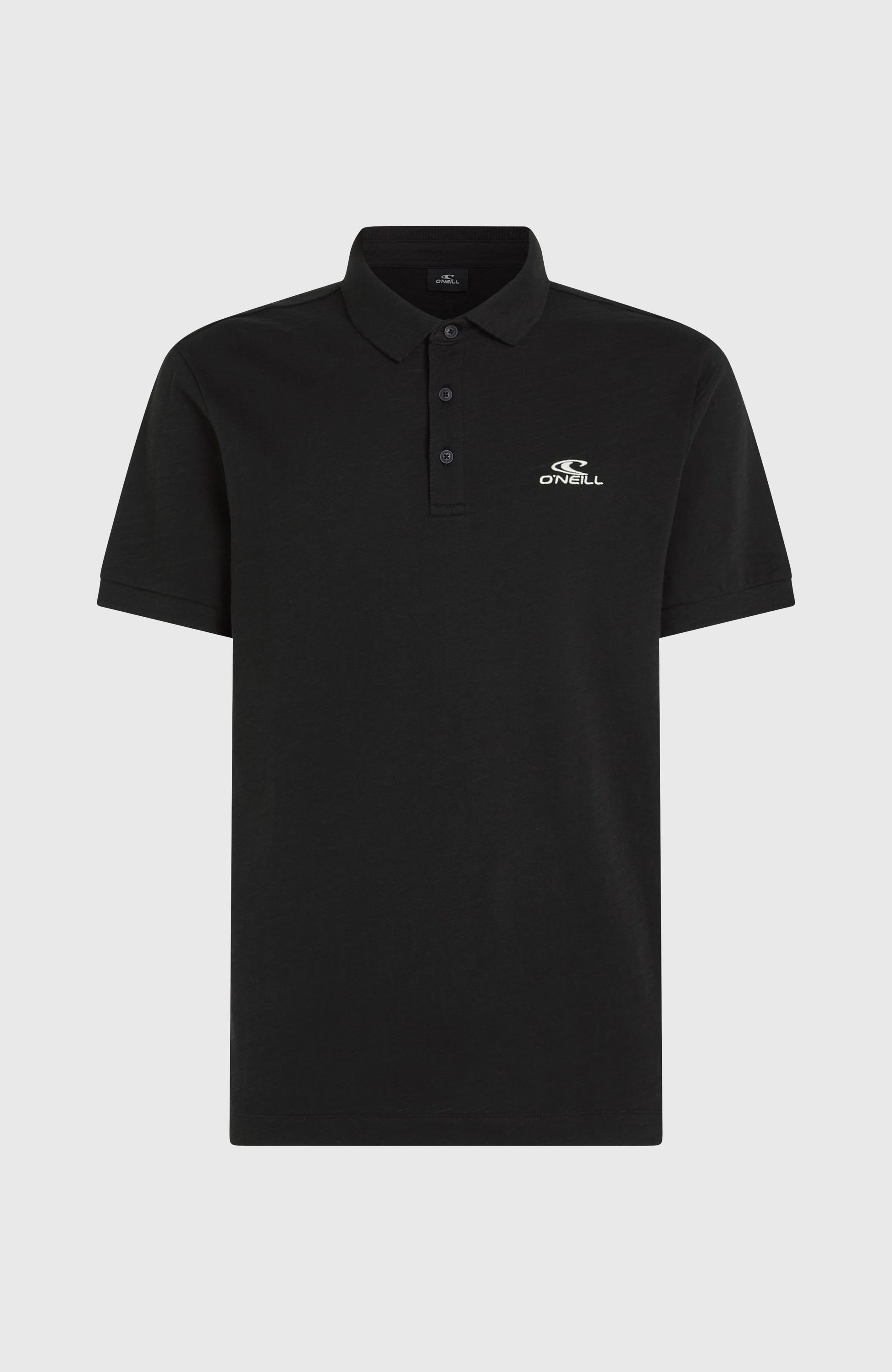 Slub Polo Men Black Out