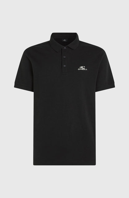 Slub Polo Men Black Out