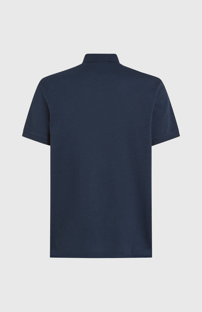 Slub Polo Men Ink Blue